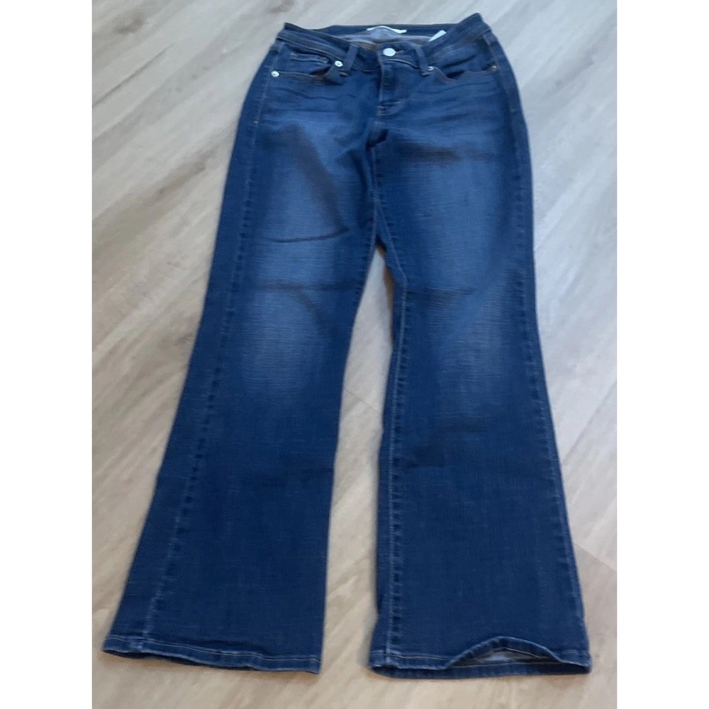 Levi's 529 Denim Jeans Curvy Boot Cut Women's 6 Blue Dark Wash